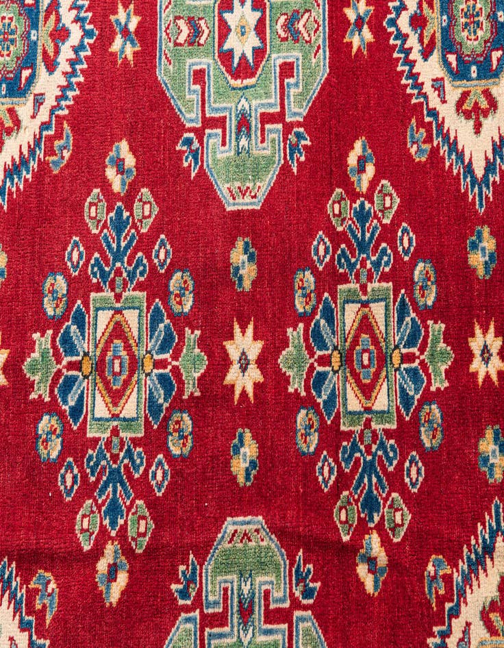 Detail image of  6' 7 x 9' 7  Hand Knotted Kazak Rug