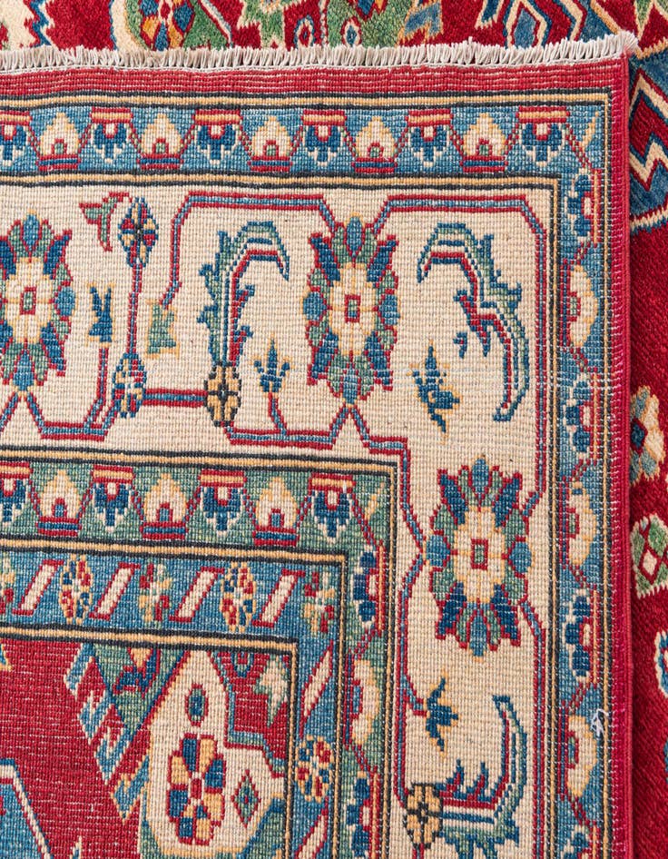Detail image of  6' 7 x 9' 7  Hand Knotted Kazak Rug