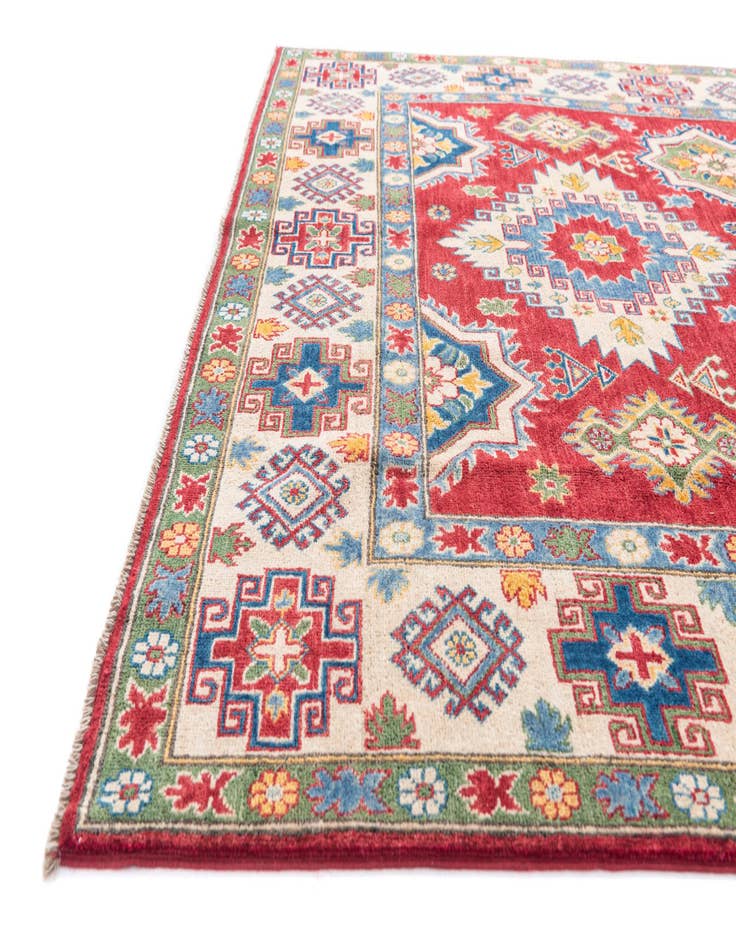 Detail image of  6' 6 x 9' 10  Hand Knotted Kazak Rug