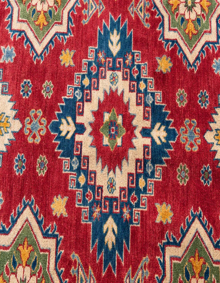 Detail image of  6' 6 x 9' 10  Hand Knotted Kazak Rug
