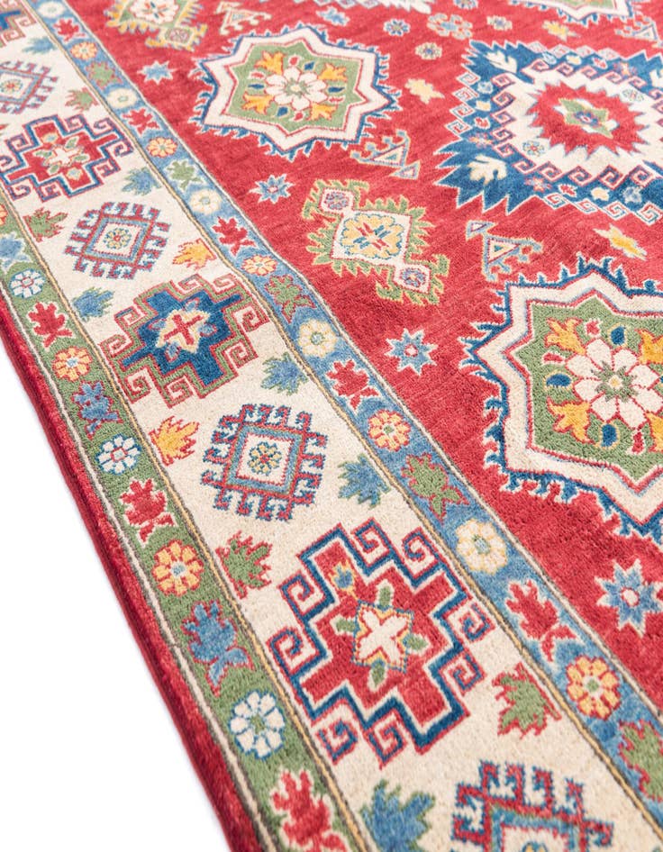 Detail image of  6' 6 x 9' 10  Hand Knotted Kazak Rug