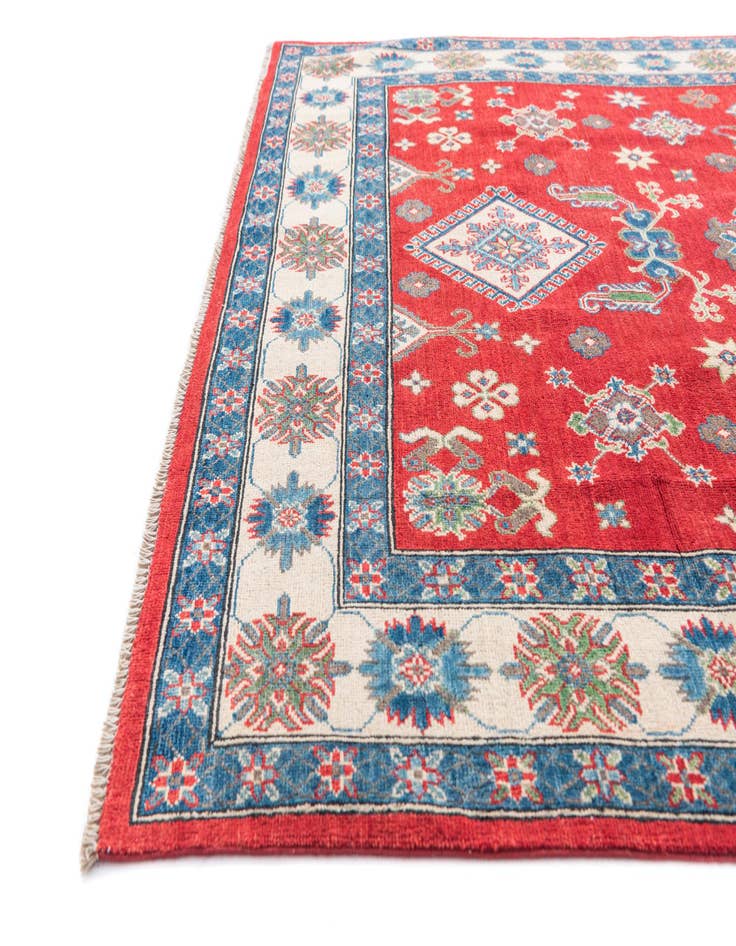 Detail image of  6' 2 x 9' 2  Hand Knotted Kazak Rug