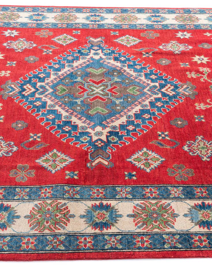 Detail image of  6' 2 x 9' 2  Hand Knotted Kazak Rug