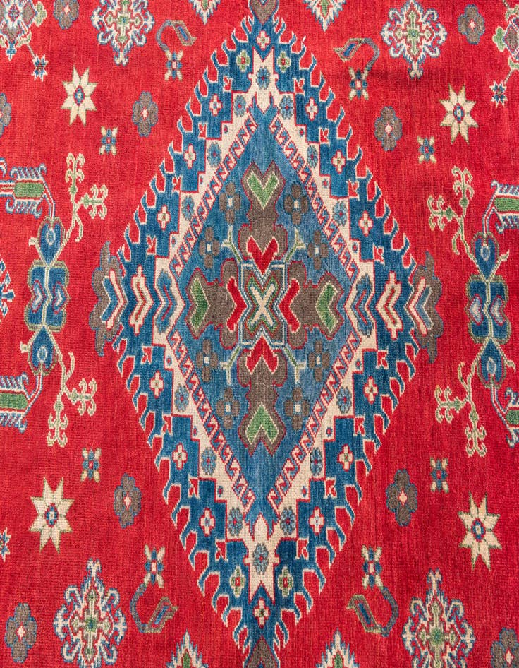 Detail image of  6' 2 x 9' 2  Hand Knotted Kazak Rug
