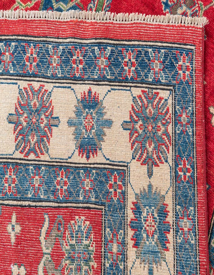 Detail image of  6' 2 x 9' 2  Hand Knotted Kazak Rug