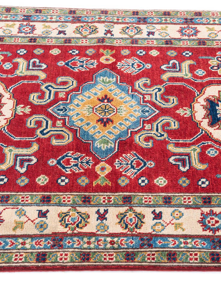 Detail image of  3' 5 x 4' 10  Hand Knotted Kazak Rug