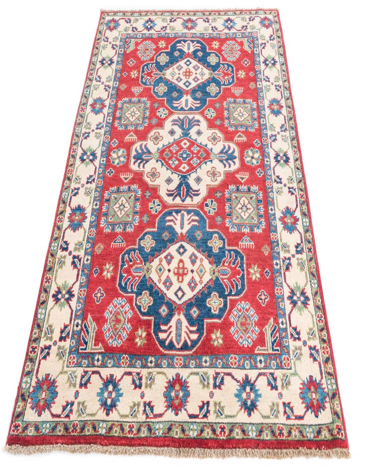 Detail image of  4' 1 x 6' 1  Hand Knotted Kazak Rug