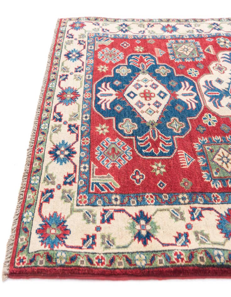 Detail image of  4' 1 x 6' 1  Hand Knotted Kazak Rug