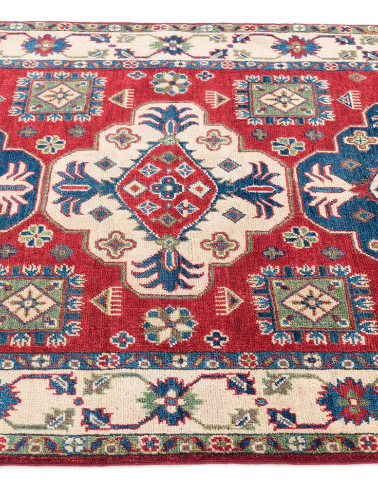 Detail image of  4' 1 x 6' 1  Hand Knotted Kazak Rug
