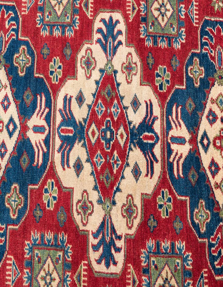 Detail image of  4' 1 x 6' 1  Hand Knotted Kazak Rug