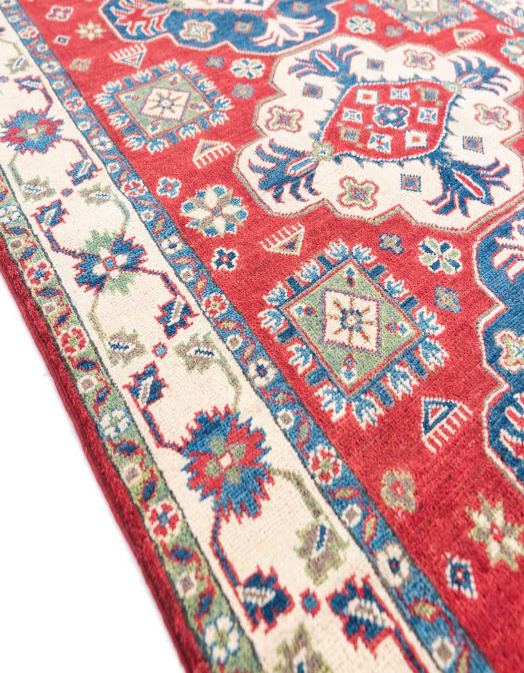 Detail image of  4' 1 x 6' 1  Hand Knotted Kazak Rug