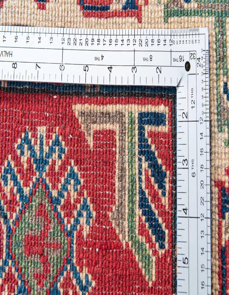 Detail image of  4' 1 x 6' 1  Hand Knotted Kazak Rug
