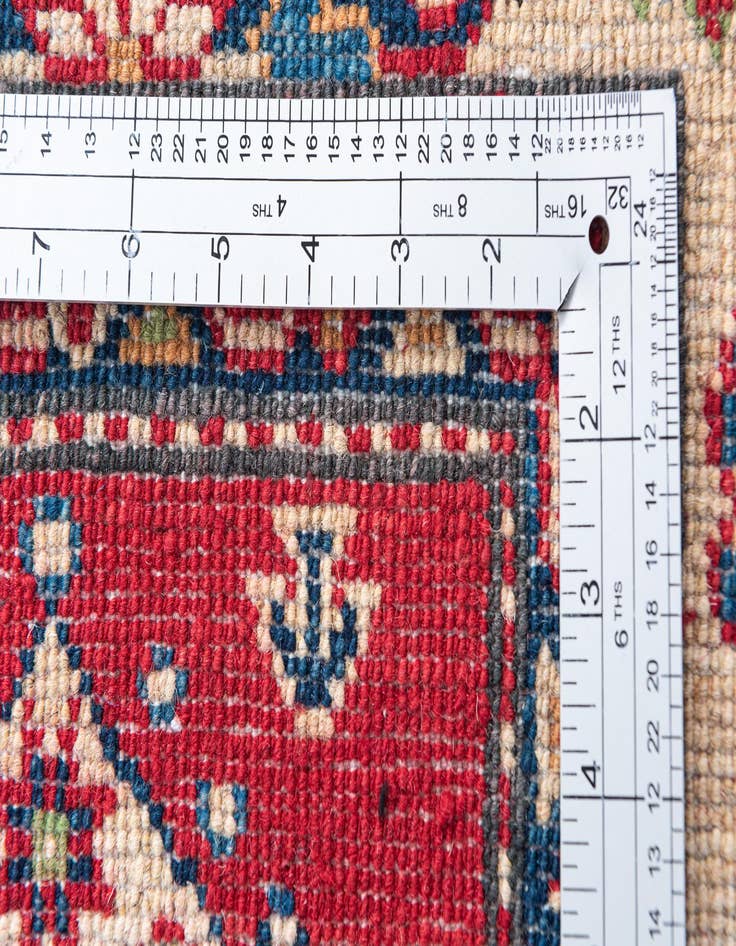 Detail image of  4' x 6' 1  Hand Knotted Kazak Rug