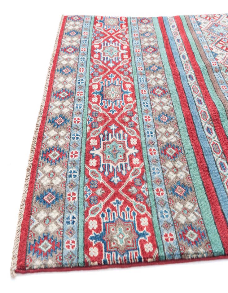 Detail image of  3' 10 x 5' 10  Hand Knotted Kazak Rug
