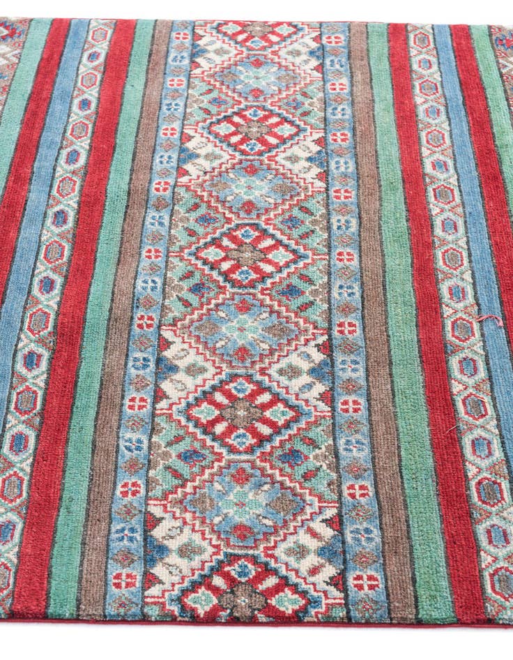 Detail image of  3' 10 x 5' 10  Hand Knotted Kazak Rug