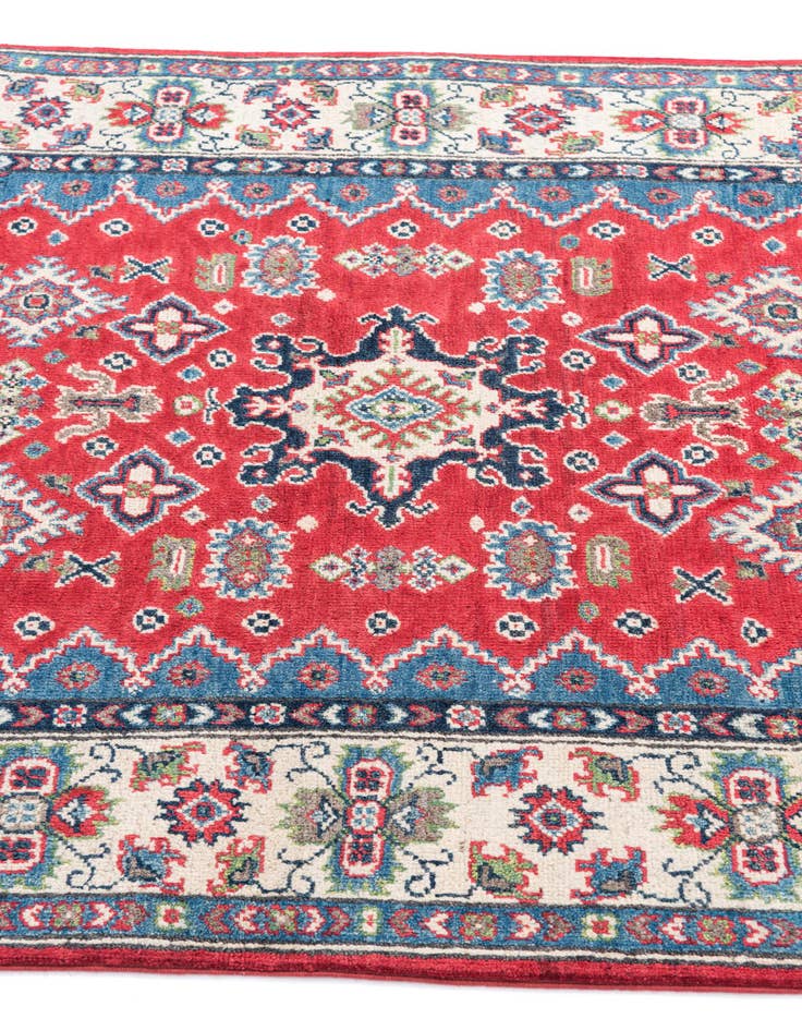 Detail image of  4' x 6' 3  Hand Knotted Kazak Rug