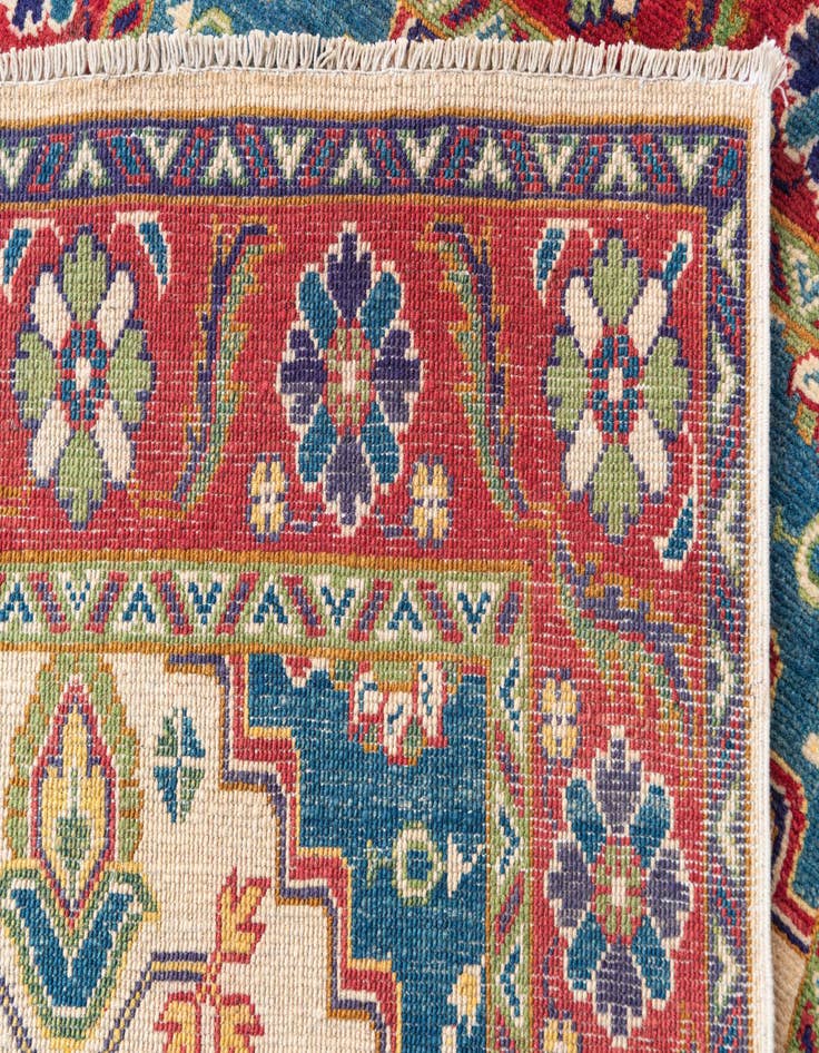 Detail image of  3' 1 x 5' 3  Hand Knotted Kazak Rug