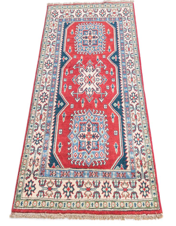 Detail image of  3' 4 x 5' 2  Hand Knotted Kazak Rug