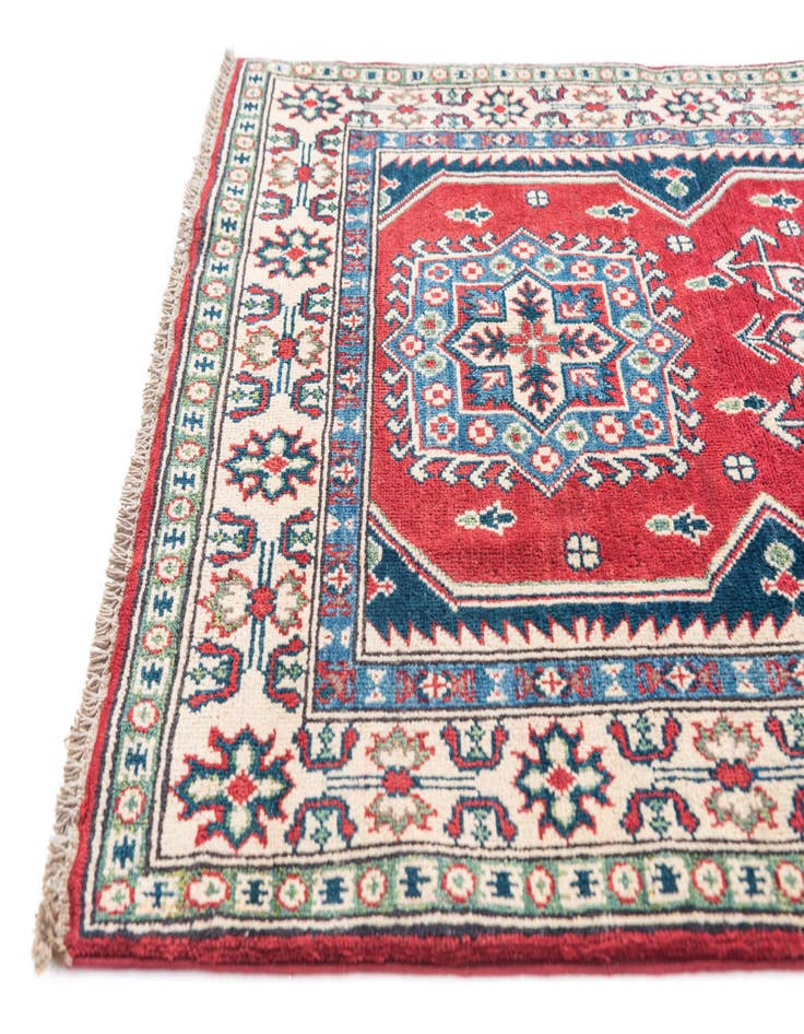 Detail image of  3' 4 x 5' 2  Hand Knotted Kazak Rug