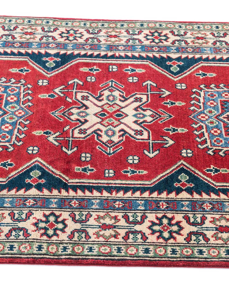 Detail image of  3' 4 x 5' 2  Hand Knotted Kazak Rug