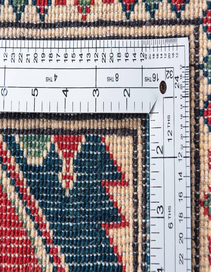 Detail image of  3' 4 x 5' 2  Hand Knotted Kazak Rug