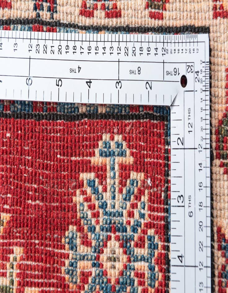 Detail image of 3' 3 x 5' Hand Knotted Kazak Rug