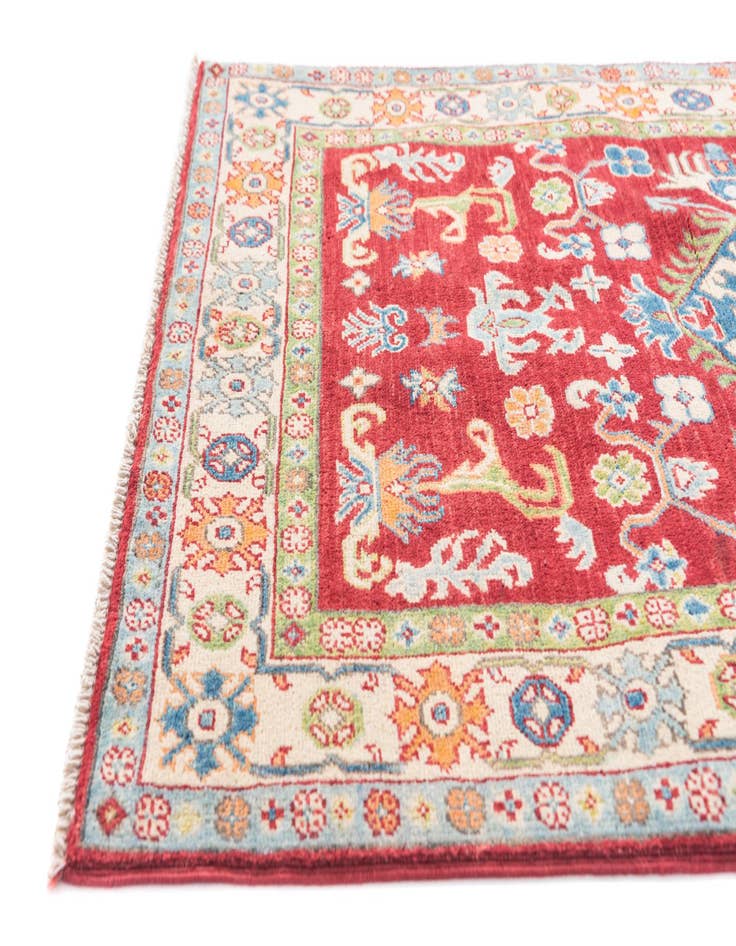 Detail image of  3' 4 x 5' 1  Hand Knotted Kazak Rug