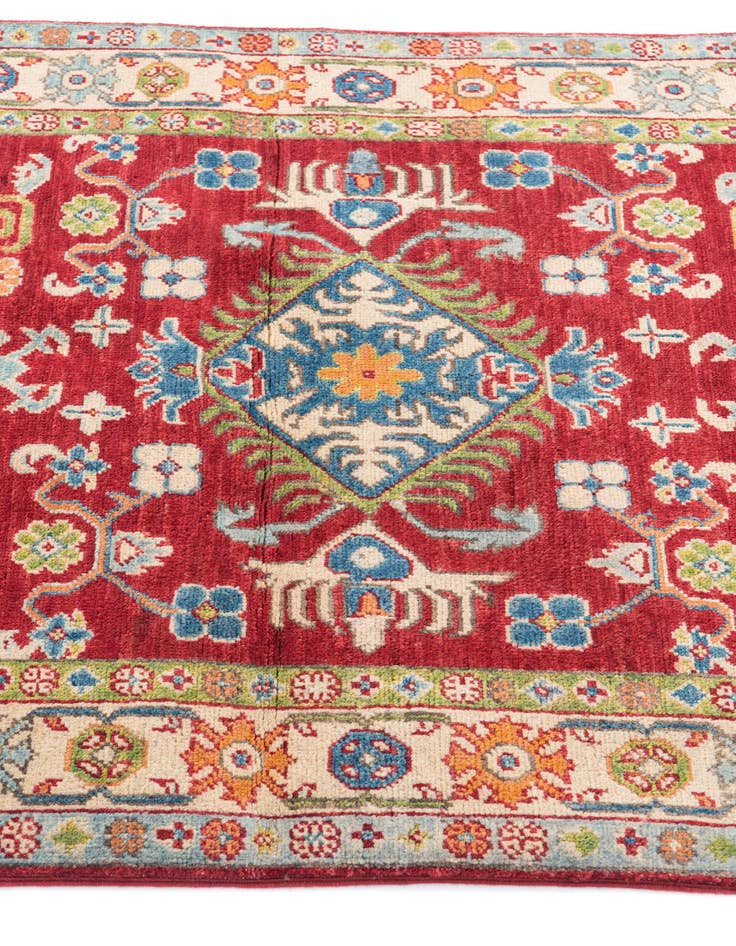 Detail image of  3' 4 x 5' 1  Hand Knotted Kazak Rug