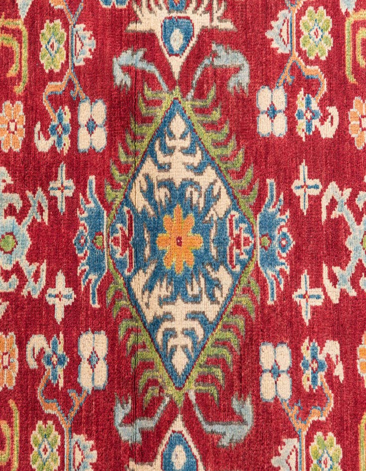 Detail image of  3' 4 x 5' 1  Hand Knotted Kazak Rug