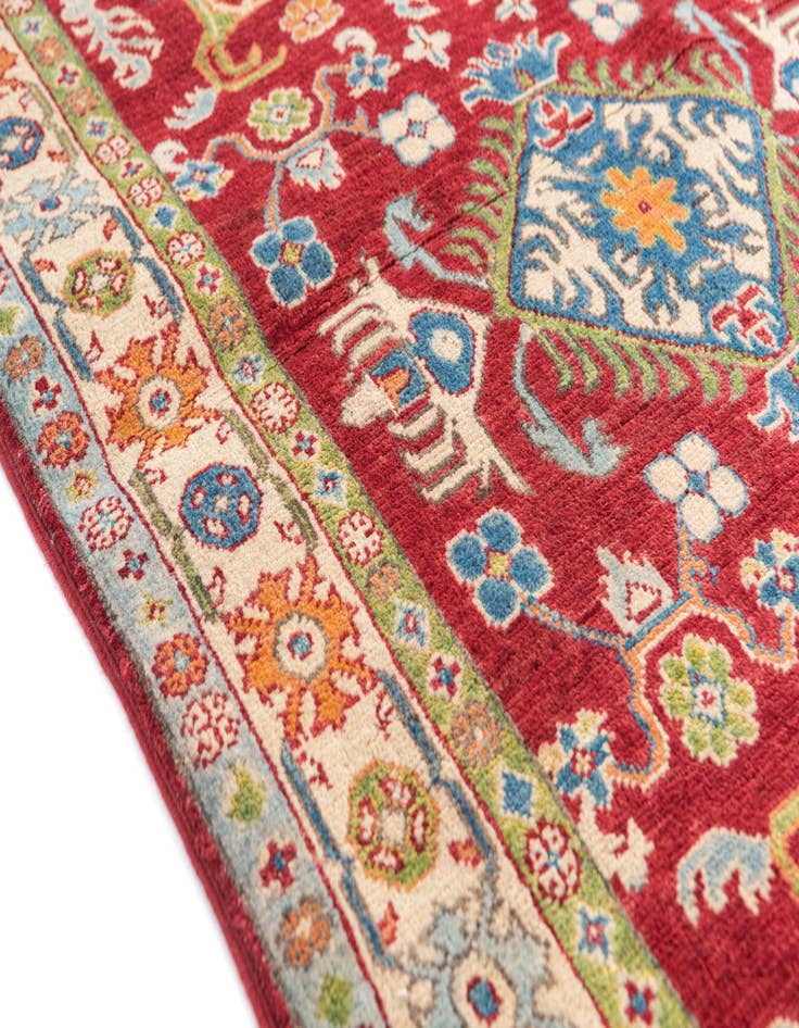 Detail image of  3' 4 x 5' 1  Hand Knotted Kazak Rug