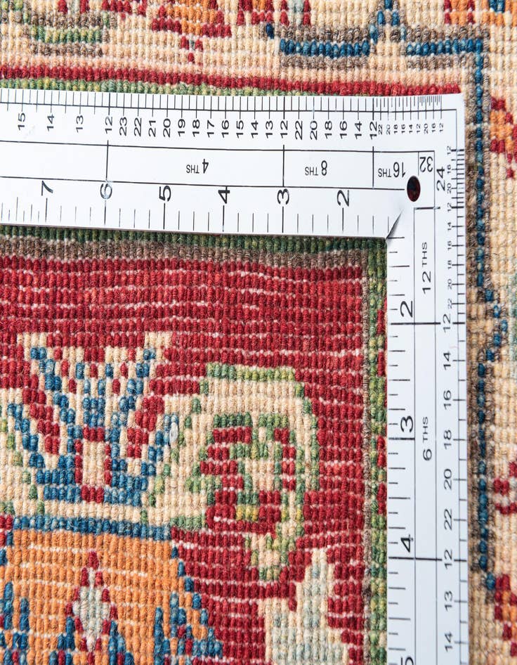 Detail image of  3' 4 x 5' 1  Hand Knotted Kazak Rug