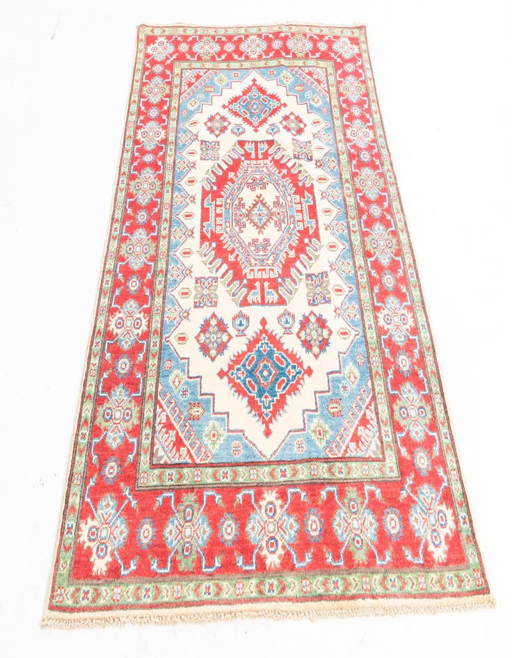 Detail image of  4' 1 x 6' 1  Hand Knotted Kazak Rug
