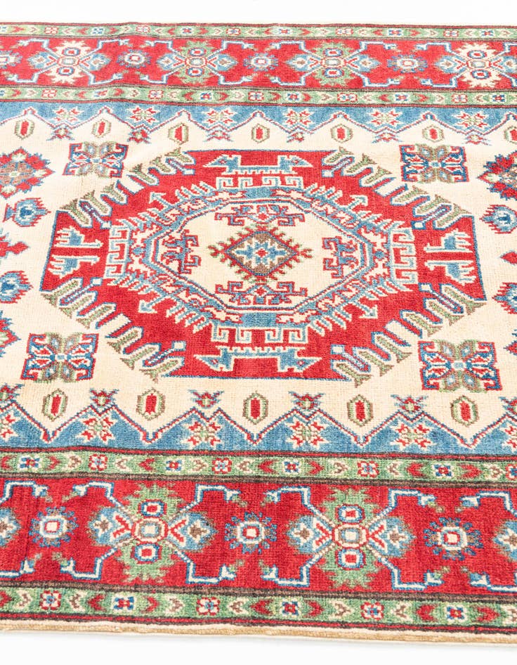 Detail image of  4' 1 x 6' 1  Hand Knotted Kazak Rug