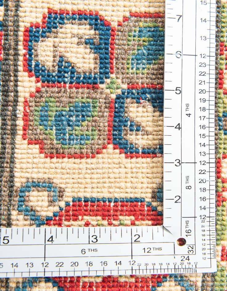 Detail image of  4' x 6' 1  Hand Knotted Kazak Rug