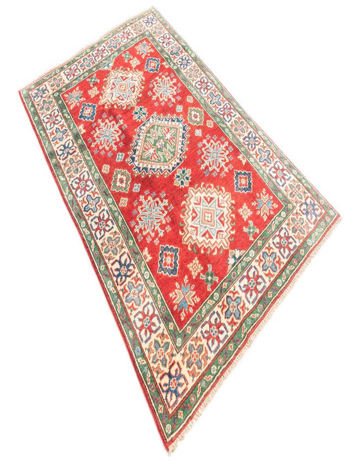 Detail image of  3' 10 x 6'  Hand Knotted Kazak Rug