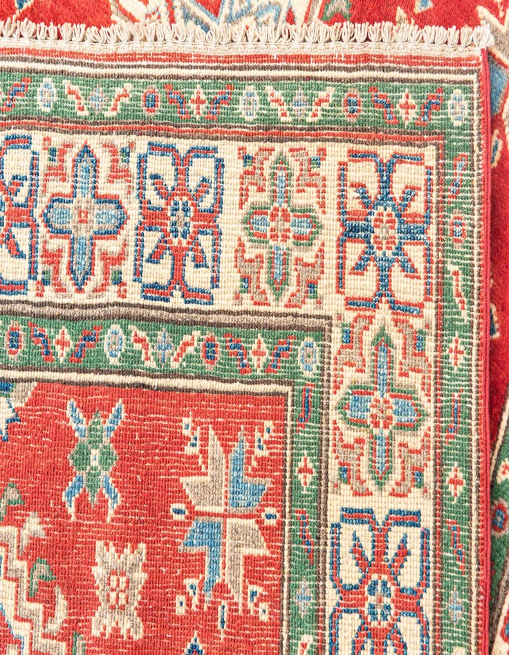 Detail image of  3' 10 x 6'  Hand Knotted Kazak Rug