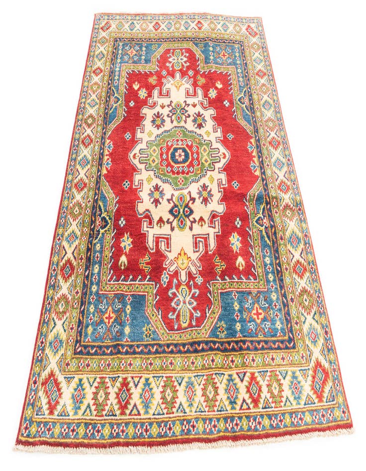 Detail image of  4' 2 x 6' 4  Hand Knotted Kazak Rug