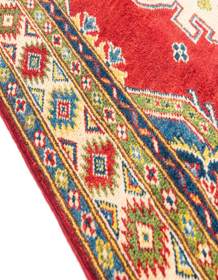 Detail image of  4' 2 x 6' 4  Hand Knotted Kazak Rug