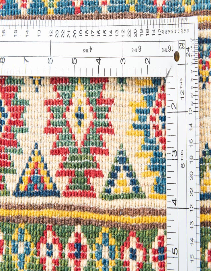 Detail image of  4' 2 x 6' 4  Hand Knotted Kazak Rug