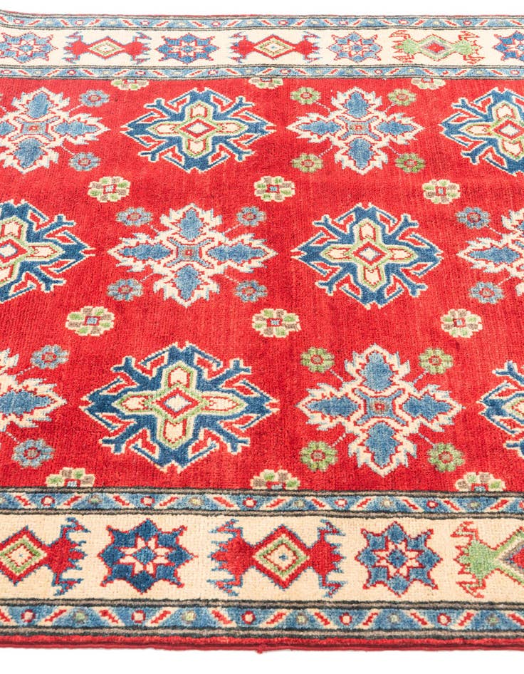 Detail image of  4' x 6' 1  Hand Knotted Kazak Rug