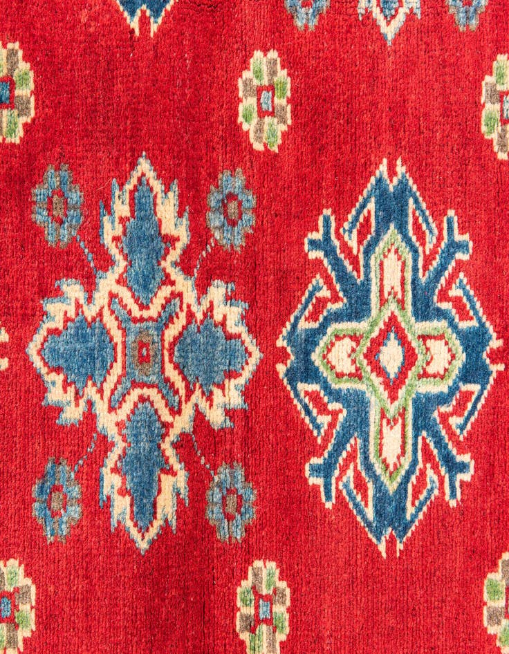 Detail image of  4' x 6' 1  Hand Knotted Kazak Rug