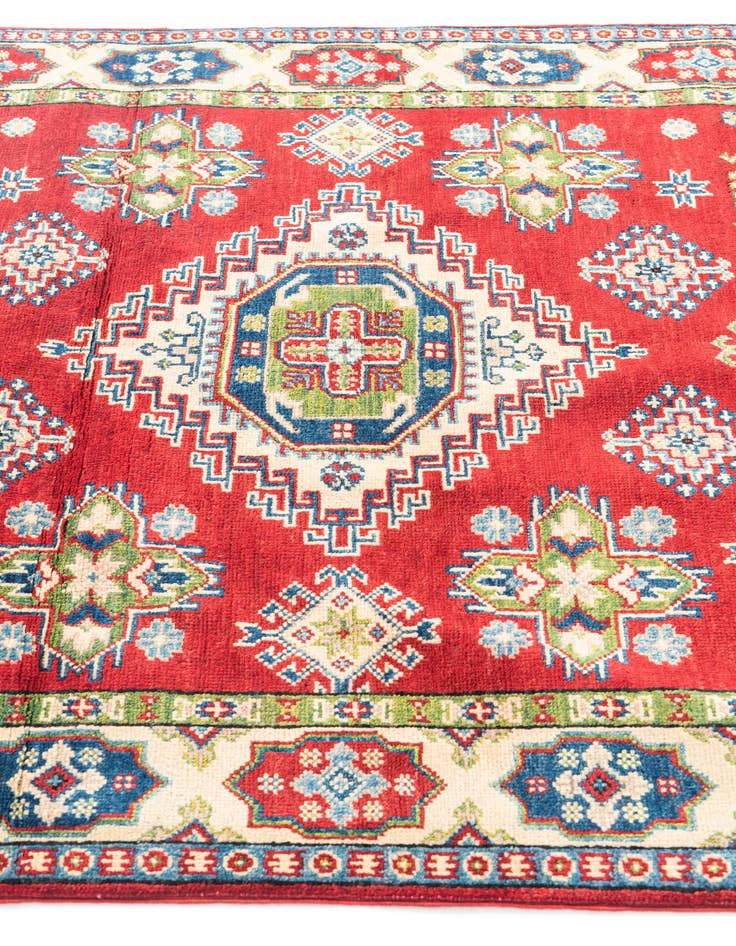 Detail image of  4' x 6'  Hand Knotted Kazak Rug