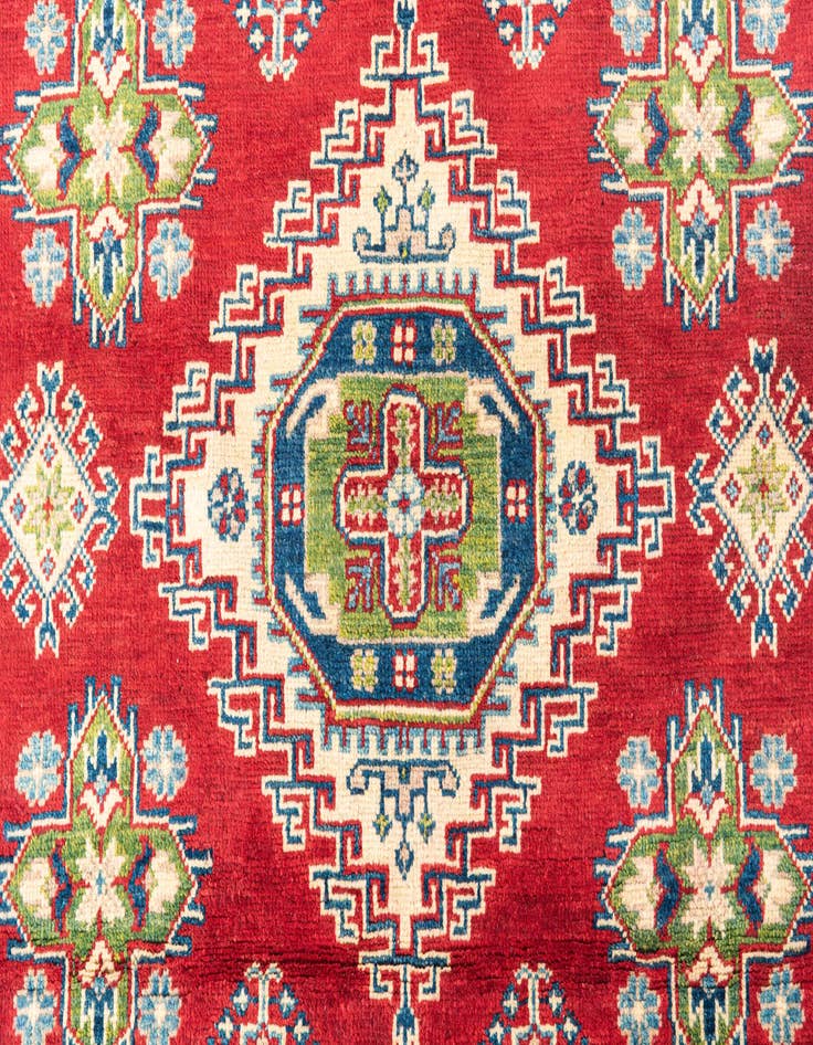 Detail image of  4' x 6'  Hand Knotted Kazak Rug