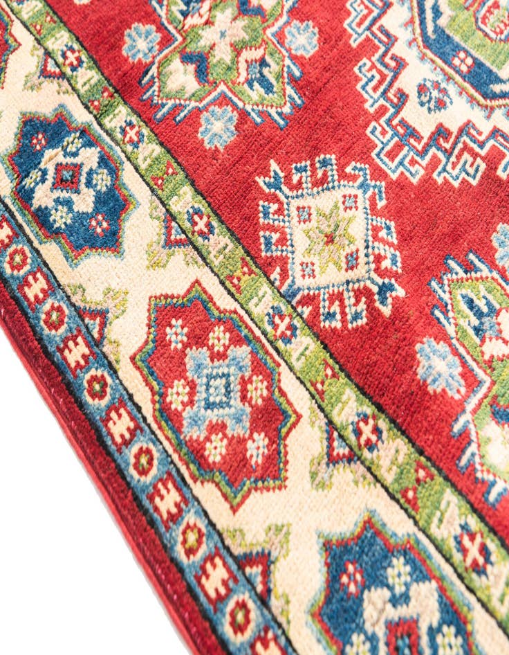 Detail image of  4' x 6'  Hand Knotted Kazak Rug