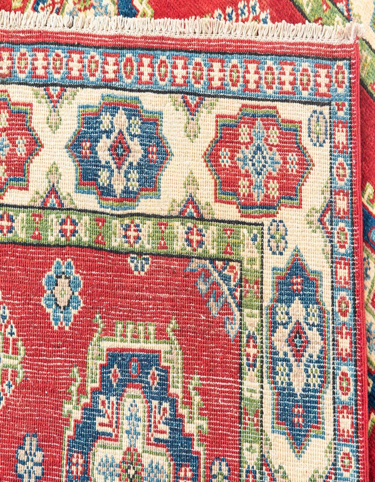 Detail image of  4' x 6'  Hand Knotted Kazak Rug