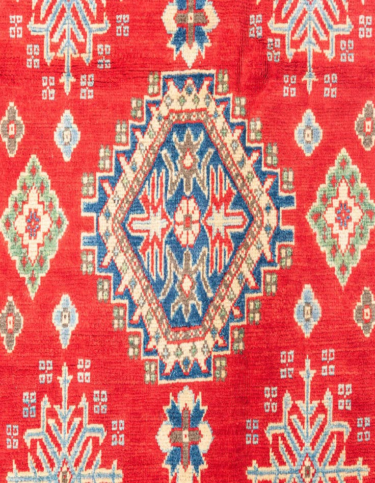 Detail image of  4' 1 x 6' 1  Hand Knotted Kazak Rug