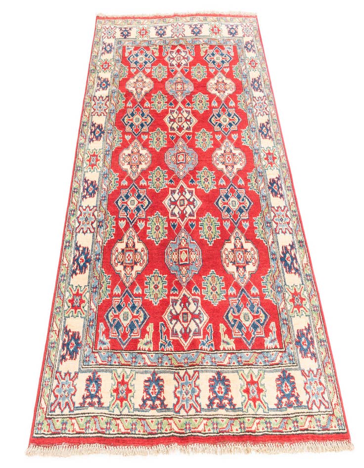 Detail image of  4' x 6'  Hand Knotted Kazak Rug