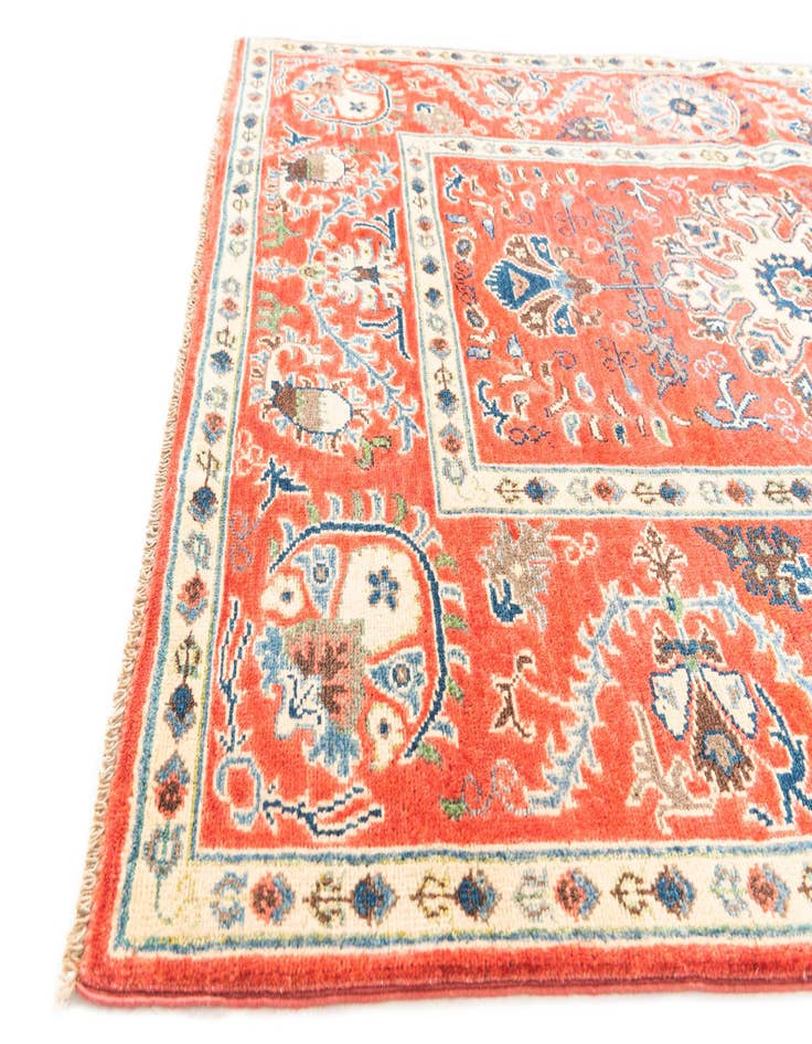 Detail image of  5' 1 x 6' 2  Hand Knotted Kazak Rug