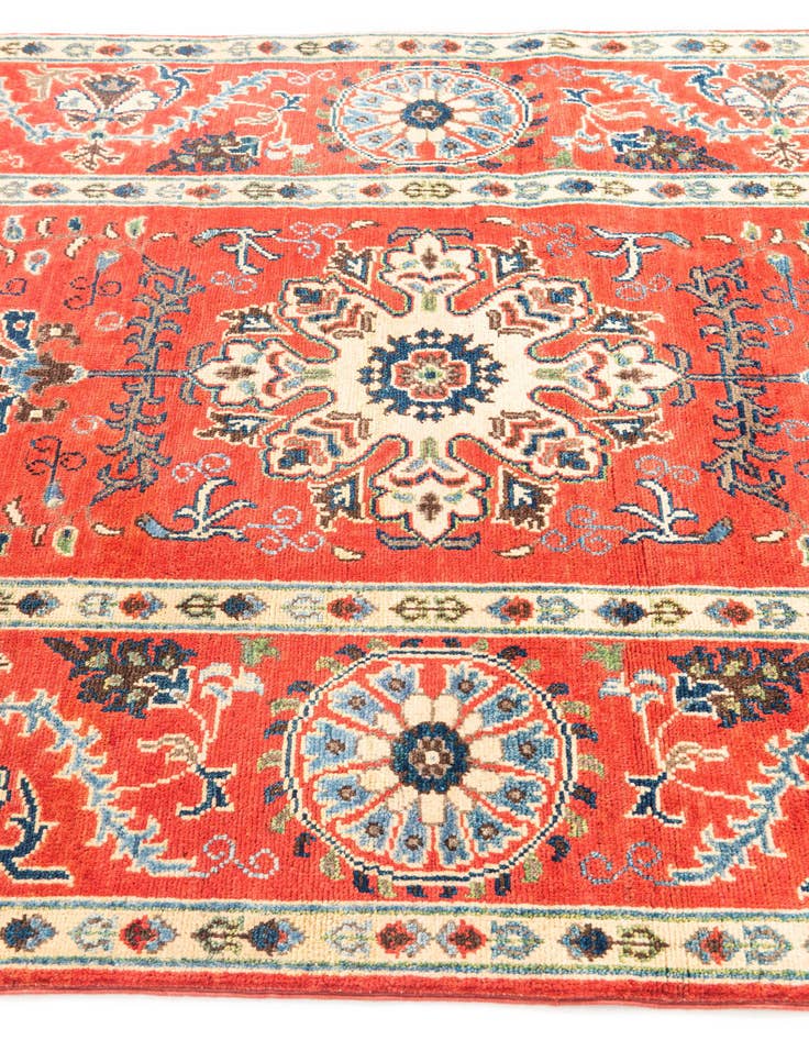 Detail image of  5' 1 x 6' 2  Hand Knotted Kazak Rug