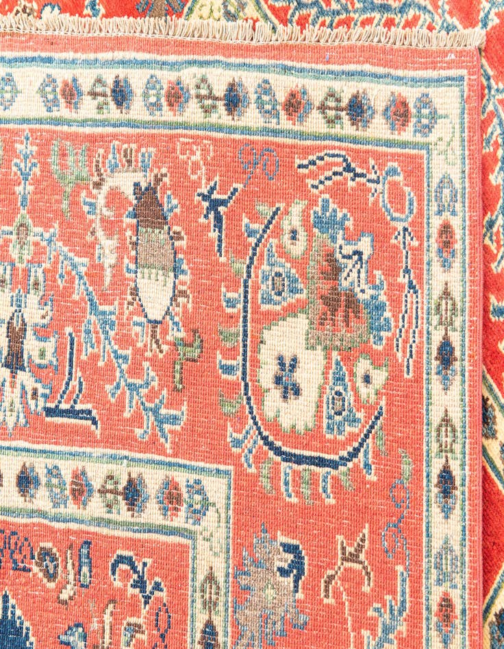 Detail image of  5' 1 x 6' 2  Hand Knotted Kazak Rug